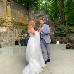 John dancing with Lily at her wedding